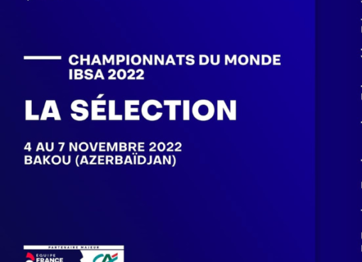 Championnats du monde IBSA 2022 : la sélection française
