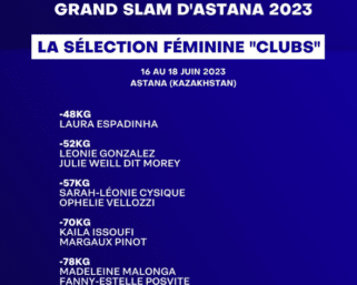 Grand Chelem d’Astana 2023 : la sélection tricolore