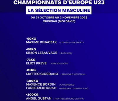 Une équipe française aux championnats d’Europe -23 ans